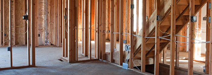 Home inspection services - pre-drywall inspections.